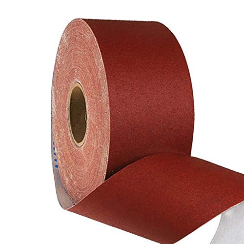Polierband Schmirgelleinenrolle, Länge 45 Meter, Breite 10 cm, Schleifpapierrolle 60/80/100(800 Grits) von BTWYU