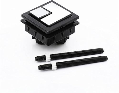 Toilettentaste 1 Stück Doppel-Tastendruck-Bündigknopf, quadratisch, innen, Durchmesser 4,5 cm von BTWYU