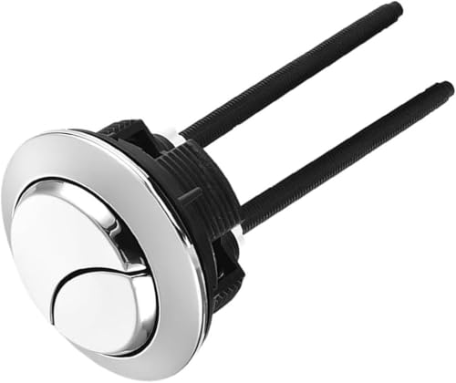 Toilettentaste 1 Stück silberner Dual-Druckspülknopf, 46 mm, Badezimmer-Zubehör von BTWYU