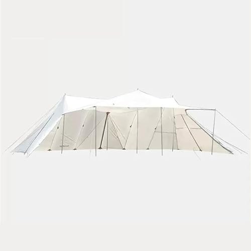 Großes Überdachungszelt für den Außenbereich, Camping-Sonnenschutzzelt, große Markise, silberbeschichtetes Oxford-Tuch, Sonnenschutz und Wärmeisolierung 60㎡,Weiß (Weiß) von BTYDKL