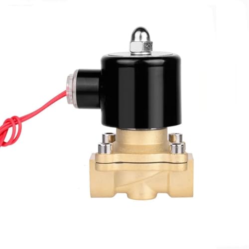 1/4" 1/8" 1/2" 3/4" 1" 2" AC220V DC12V/24V Elektrisches Magnetventil Pneumatikventil for Wasser Öl Luft NC(AC110V,DN20) von BTYKUYOO