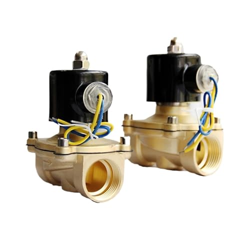 1 Zoll 1-1/4 Zoll NPT BSP Messing N/C 12 V Magnetventil DN25 DN32 EPDM Dichtung Hochtemperatur(NPT-12VDC,1 Inch) von BTYKUYOO