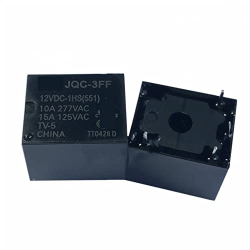 10 Stück Relais Hf3ff JQC-3FF-5VDC-1HS JQC-3FF-12VDC-1HS JQC-3FF-24VDC-1HS JQC-3FF 12VDC-1HS JQC 3FF 12VDC 1ZS 5pin(JQC-3FF-12VDC-1HS) von BTYKUYOO
