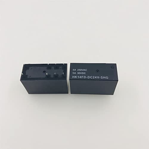 5 Stück Relais HK14FD-DC5V 12V 24V-SHG HK14FD-5V 12V 24VDC-SHG 5A 8PIN(HK14FD-DC24V-SHG) von BTYKUYOO