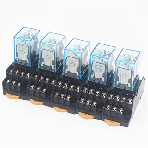 5set MY4NJ Spule AC12V AC24V DC12V DC24V DC 36V AC110V AC220V HH54P 5A Miniatur Elektromagnetische Allgemeine Zweck relais(AC220V) von BTYKUYOO