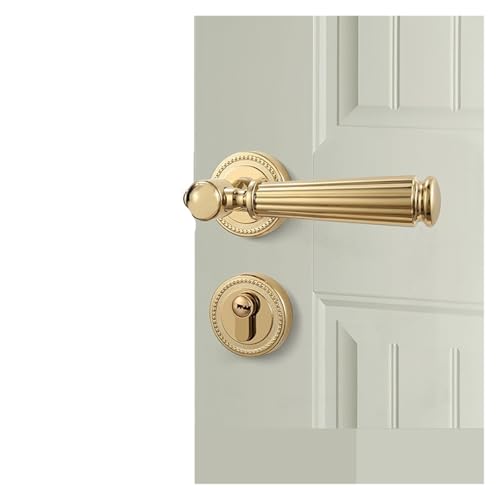 Amerikanisches goldenes Türschloss for Innenschlafzimmer, geteiltes Zimmer, Türschloss aus Holz, Türgriff, leichtes, luxuriöses, magnetisches, geräuschloses Schloss(Type A-Magnetic door lock set) Amerikanisches goldenes Türschloss for Innenschlafzimmer, geteiltes Zimmer, Türschloss aus Holz, Türgriff, leichtes, luxuriöses, magnetisches, geräuschloses Schloss(Type A-Magnetic door lock set) von BTYKUYOO