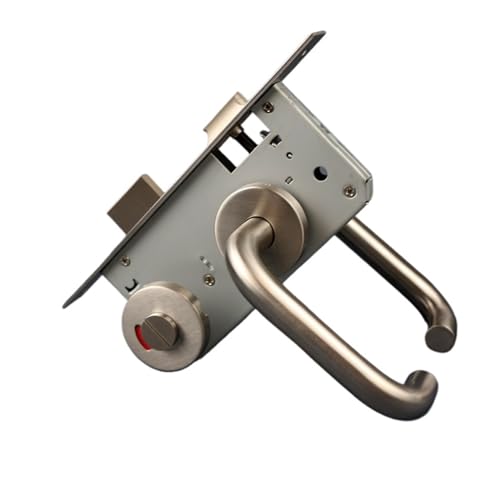 BTYKUYOO 304 Edelstahl rot und grün Anzeige Split Lock Doppelt gebogenes mechanisches Türschloss Badezimmertürschloss von BTYKUYOO