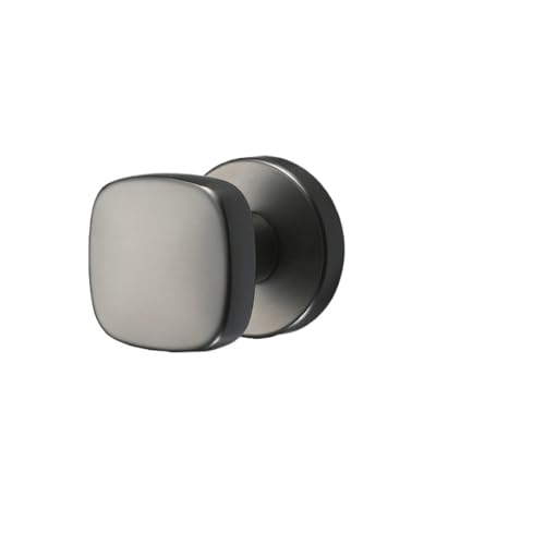 BTYKUYOO 5-Zoll 6-Zoll unsichtbares hydraulisches Türscharnier selbstschließend Dämpfungspuffer Federscharnier automatisch schließender Türschließer(Simple Gray Square Invisible Lock) von BTYKUYOO