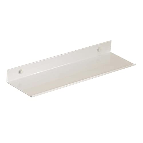 BTYKUYOO Badregal Wandmontierte Schweberegale Weiß Badezimmerregal Selbstklebend Kein Bohrplatz Aluminium for Toiletten und Toiletten - 50cm(30cm) von BTYKUYOO