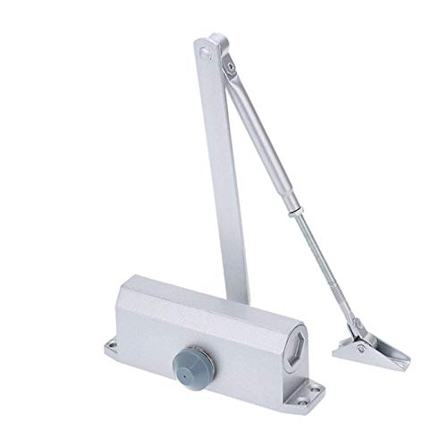 BTYKUYOO Hydraulischer Federtürschließer, automatisches Türschließer-Sicherheitssystem, einstellbare Schließ-/Verriegelungsgeschwindigkeit, Aluminium for Linke und rechte Han-Türschließer von BTYKUYOO