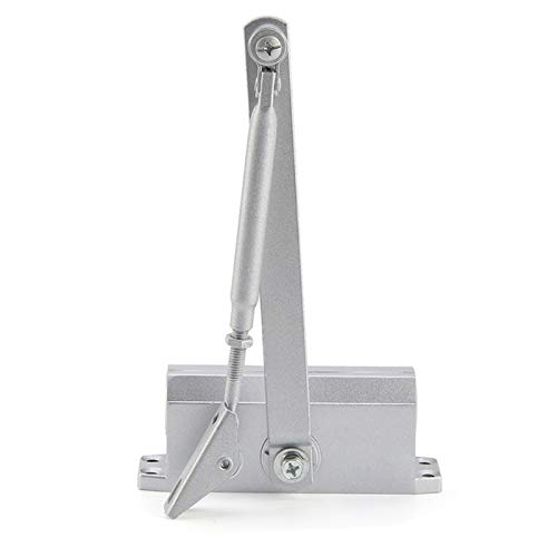 BTYKUYOO Hydraulischer Federtürschließer, automatisches Türschließer-Sicherheitssystem, einstellbare Schließ-/Verriegelungsgeschwindigkeit, Aluminium for Linke und rechte Türschließer von BTYKUYOO