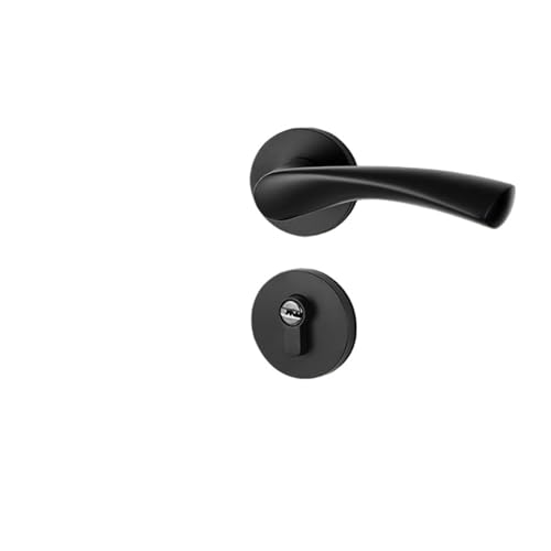 BTYKUYOO Innen Holz Türschloss Haushalt Stille Mechanische Griff Lock Zimmer Raum Aluminium Split Lock Nordic Schlafzimmer Türschloss(Yahei C Style) von BTYKUYOO