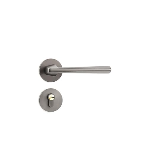 Leise Magnetschlösser for den Innenbereich, Schlafzimmertürschlösser, Diebstahlsicherung, geteilte Holztürgriffschlösser(Gris) von BTYKUYOO