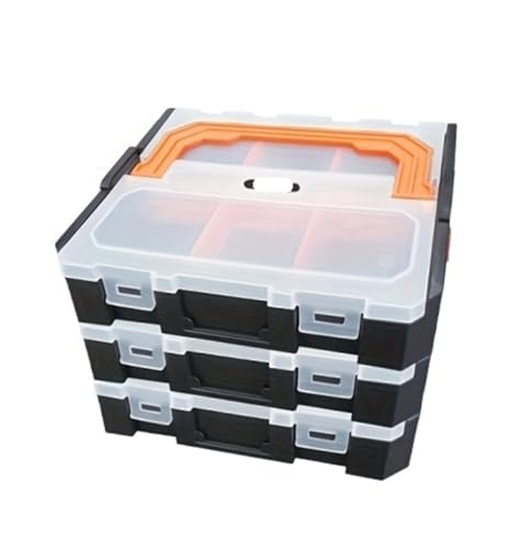 BTYQKZVPM Angelzubehör-Organizer, 2-teilige oder 3-teilige Werkzeug- und Hardware-Organizerbox mit Deckel(3PCS Tool Box) von BTYQKZVPM