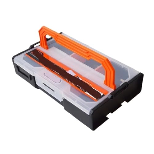 BTYQKZVPM Angelzubehör-Organizer, Kunststoff-Aufbewahrungsbox for elektronische Komponenten mit Mehreren Rastern, 1er- oder 3er-Pack(1PCS) von BTYQKZVPM
