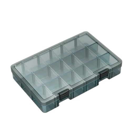 BTYQKZVPM Angelzubehör-Organizer, PP-Aufbewahrungsbox for Werkzeuge und Hardware mit Mehreren Gittern, 1 Stück(18-Grid Parts) von BTYQKZVPM