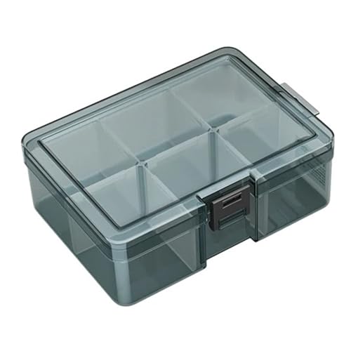 BTYQKZVPM Angelzubehör-Organizer, PP-Aufbewahrungsbox for Werkzeuge und Hardware mit Mehreren Gittern, 1 Stück(6-Grid Parts) von BTYQKZVPM