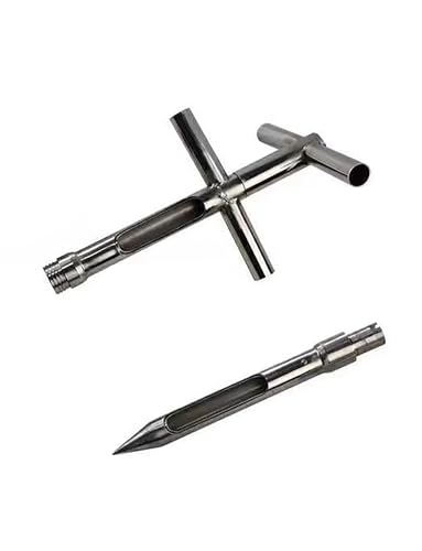 BTYQKZVPM Bodensondenstab, Getreide- und Feststoff-Pulverprobenehmer aus Edelstahl for Mais, Weizen, Sojabohnen, mehrere Größen(3.8cm,250cm/98.4in) von BTYQKZVPM