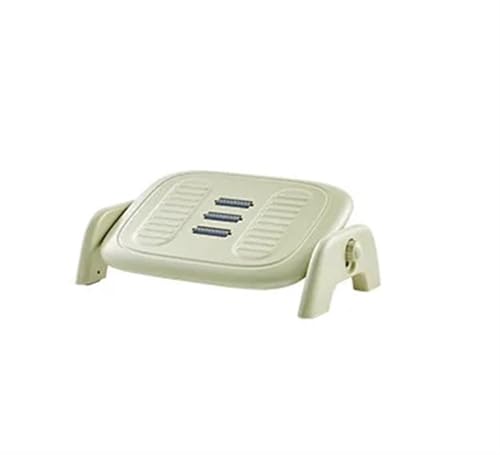 BTYQKZVPM Fußstütze für das Büro, ergonomischer Fußhocker, Fußhocker unter dem Schreibtisch mit Massagerollen, höhenverstellbar und neigbar, klappbare Fußstütze, Mehrfarbig(Green) von BTYQKZVPM