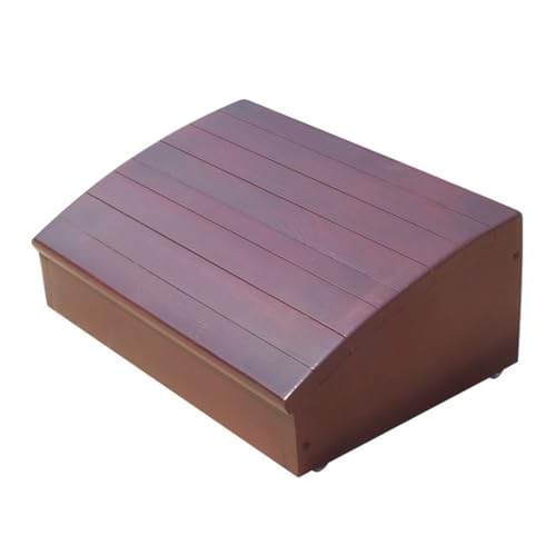 BTYQKZVPM Fußstütze für das Büro, ergonomischer Fußhocker, Fußstütze aus Holz for unter den Schreibtisch, Fußhocker, Mehrfarbig, 40 x 26 x 15 cm(Red) von BTYQKZVPM