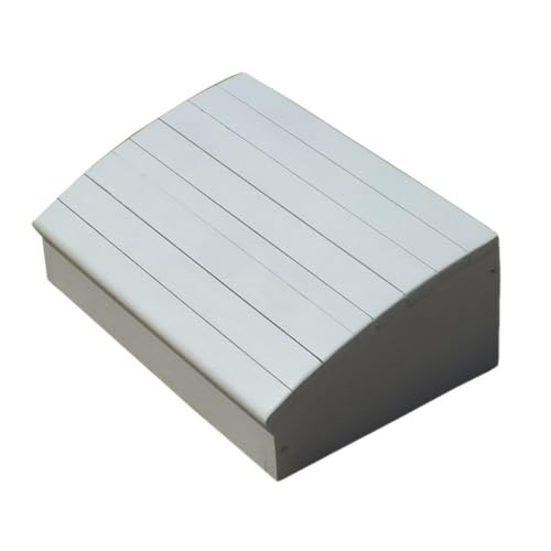 BTYQKZVPM Fußstütze für das Büro, ergonomischer Fußhocker, Fußstütze aus Holz for unter den Schreibtisch, Fußhocker, Mehrfarbig, 40 x 26 x 15 cm(White) von BTYQKZVPM