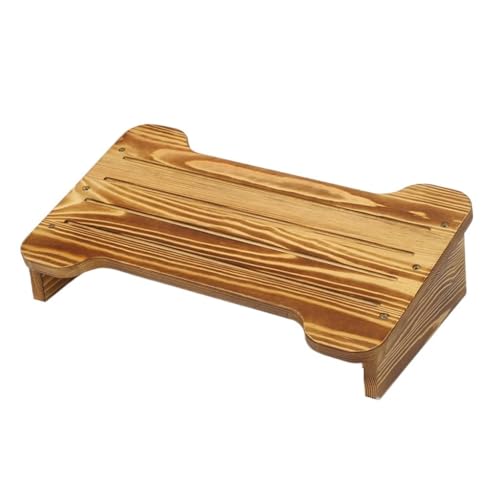 BTYQKZVPM Fußstütze für das Büro, ergonomischer Fußhocker, Fußstütze aus Holz for unter den Schreibtisch, Mehrfarbig, mehrere Größen(Anthracite,39 * 28 * 13cm) von BTYQKZVPM