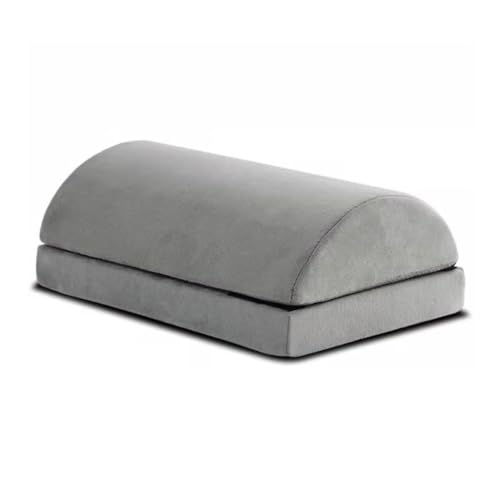 BTYQKZVPM Fußstütze für das Büro, ergonomischer Fußhocker, Fußstütze for unter dem Schreibtisch, 2 höhenverstellbare Fußstützen aus Memory-Schaum(Gris) von BTYQKZVPM