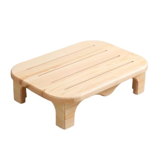 BTYQKZVPM Fußstütze für das Büro, ergonomischer Fußhocker, Fußstütze unter dem Schreibtisch, Rutschfester Fußhocker aus Massivholz, 45 x 32 x 12 cm, 4 Farben(B) von BTYQKZVPM