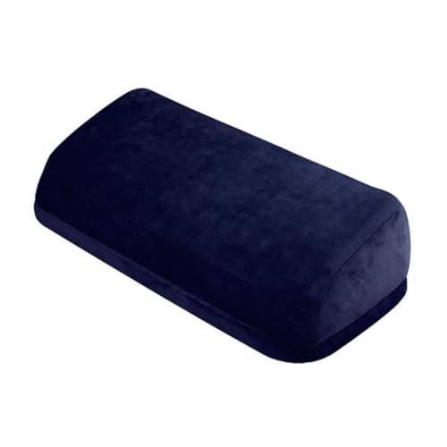 BTYQKZVPM Fußstütze für das Büro, ergonomischer Fußhocker, Fußstütze unter dem Schreibtisch, ergonomische Unterstützung, 53 x 25 x 16,5 cm, Mehrfarbig(Blue) von BTYQKZVPM