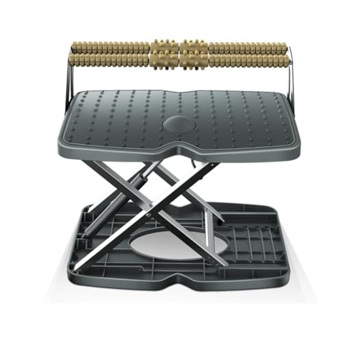 BTYQKZVPM Fußstütze für das Büro, ergonomischer Fußhocker, Höhenverstellbare Fußstütze unter dem Schreibtisch mit Massagerollen BTYQKZVPM Fußstütze für das Büro, ergonomischer Fußhocker, Höhenverstellbare Fußstütze unter dem Schreibtisch mit Massagerollen von BTYQKZVPM