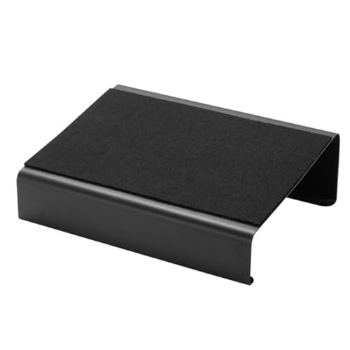 BTYQKZVPM Fußstütze für das Büro, ergonomischer Fußhocker, Tragbare Fußstütze for unter dem Schreibtisch, 40 x 30 x 13 cm, schwarzer Neigungswinkel, Metall(Black a) von BTYQKZVPM