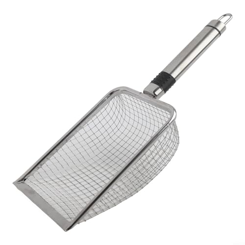 BTYQKZVPM Garten-Erde-Kompost-Sieb, Bodensiebschaufel aus Edelstahl, mehrere Maschengrößen, 4er-Pack(5.0mm) von BTYQKZVPM