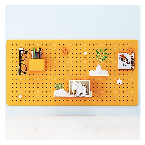 BTYQKZVPM Küchen-Stecktafel-Organizer, Metall-Wand-Pegboard-Organizer-Kit mit Zubehör Multicolor(Orange) von BTYQKZVPM