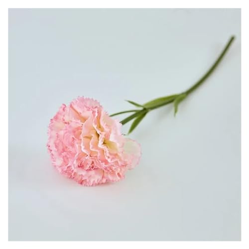 BTYQKZVPM Kunstblumen, 10er-Packung mehrfarbige künstliche Seidennelken, 28 cm(Dark Pink) von BTYQKZVPM