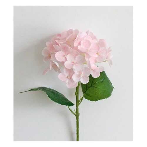 BTYQKZVPM Kunstblumen, 5er-Packung 40 cm große, mehrfarbige künstliche Hortensienblüten(Light Pink) von BTYQKZVPM