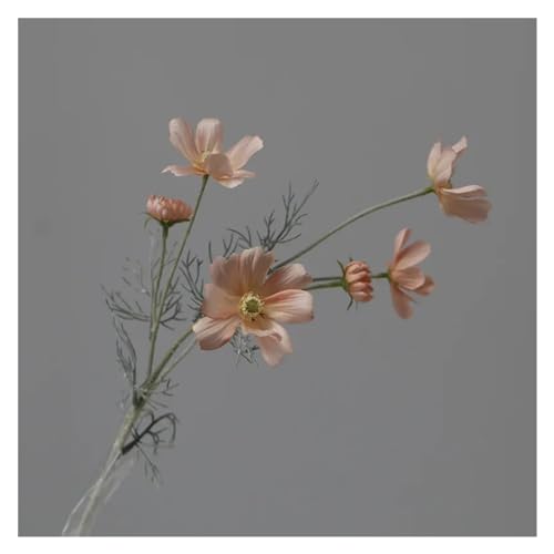 BTYQKZVPM Kunstblumen, Künstlicher Gesangju-Blumenzweig, 5er-Pack, Mehrfarbig(Deep Champagne) von BTYQKZVPM