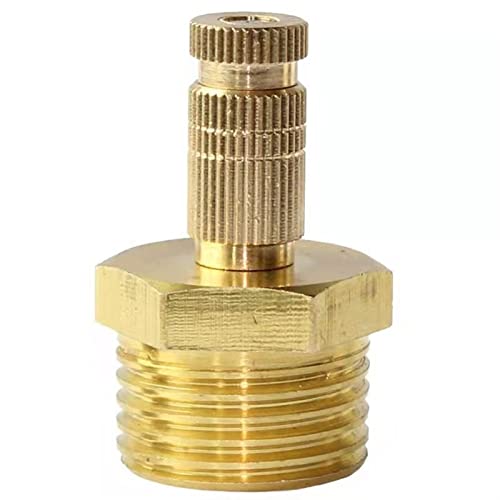 BTYQKZVPM Messingdüse, 10 STÜCKE Messing Nebelsprühdüse mit Düsenadapter G1/2"(Gold,0.3mm) von BTYQKZVPM
