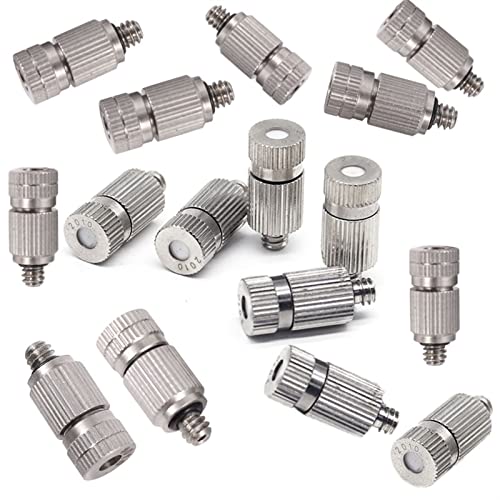 BTYQKZVPM Messingdüse, 30 STÜCKE Messing Nebeldüse, Hochdruck-Sprühnebeldüse 10/24 UNC(0.4mm) von BTYQKZVPM