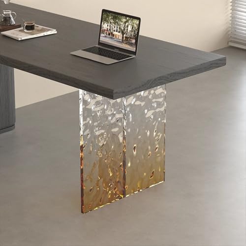 BTYQKZVPM Möbelbeine, Kugelfüße, 70cm Höhe Acryl T Form Tischbeine Multicolor 40 50 60cm Breite(Orange,50x70cm) von BTYQKZVPM