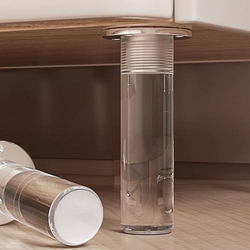 BTYQKZVPM Möbelbeine, Kugelfüße, Acryl-Möbelbeine, transparent, 10–30 cm(18cm) von BTYQKZVPM