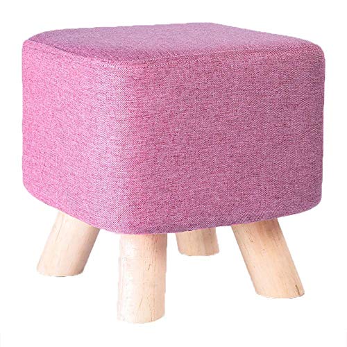 BTYQKZVPM Repose-Pieds Ottomane aus Leder, Ottoman Foot Stool Cotton Linen Removable Cover Wooden Legs MDF BTYQKZVPM Repose-Pieds Ottomane aus Leder, Ottoman Foot Stool Cotton Linen Removable Cover Wooden Legs MDF von BTYQKZVPM