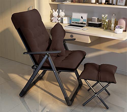 BTYQKZVPM Repose-Pieds Ottomane aus Leder, Verstellbarer Büro-Sofa-Relaxsessel mit Fußstütze und Lendenkissen, Mehrfarbig, mehrere Größen(A,Chair) von BTYQKZVPM
