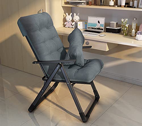 BTYQKZVPM Repose-Pieds Ottomane aus Leder, Verstellbarer Büro-Sofa-Relaxsessel mit Fußstütze und Lendenkissen, Mehrfarbig, mehrere Größen(A,Chair+Pillow) von BTYQKZVPM