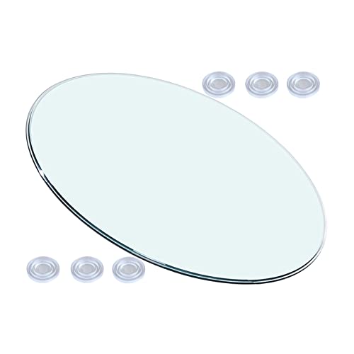 BTYQKZVPM Runder Esstisch aus Glas, Runde Tischplatte aus gehärtetem Glas – Tischplatte for Küche und Esstisch(76CM(30IN)) von BTYQKZVPM