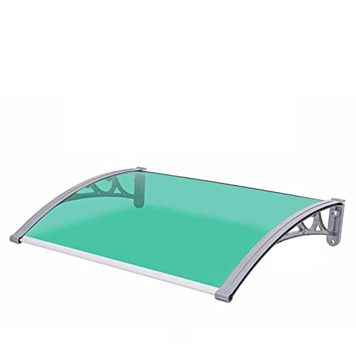 BTYQKZVPM Türüberdachung für den Außenbereich, Fenster-Regenschutz, Dachvordächer, Dachvordachabdeckung, mit Aluminiumhalterung(80x110cm/32 x43) von BTYQKZVPM