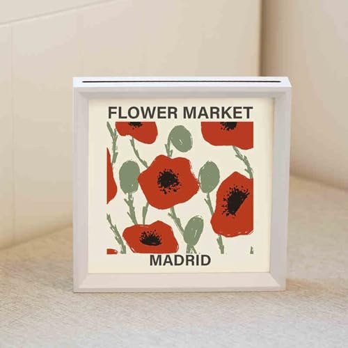 BTYQKZVPM geprägter Glas-Bilderrahmen, Doppelseitiger Acrylrahmen, dekoratives schwebendes Display for Postkarten(White,4k) von BTYQKZVPM