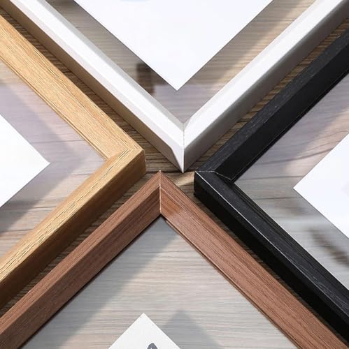 BTYQKZVPM geprägter Glas-Bilderrahmen, Schwebender Fotorahmen aus Holz, A4, Doppelglas, doppelseitig(Walnut Color,A4) von BTYQKZVPM
