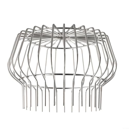 BTYQKZVPM runde Abflussschutzvorrichtungen, Edelstahl-Dachablaufabdeckung, silberfarben, mehrere Größen(for 175-200mm Pipe) von BTYQKZVPM