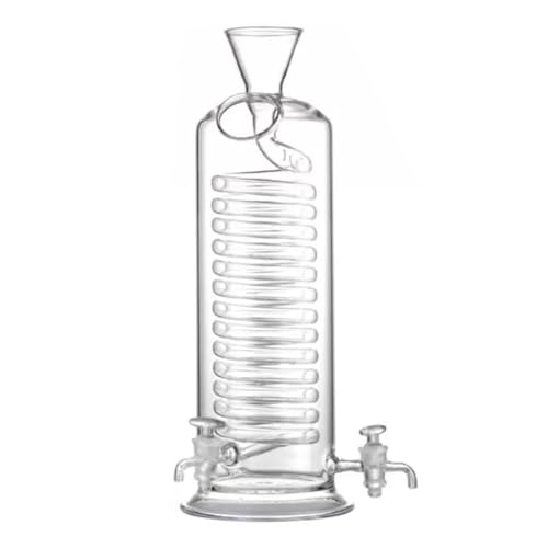 Cold Brew Coffee Tower, 180 ml/340 ml Glas-Kaltbrühkanne, mit Spiralkühlrohr und Verteilerhahn, Glaskaffeekanne for Zuhause, Büro – Kaffee Tee(340ml) von BTYQKZVPM