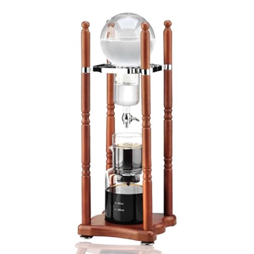 Cold Brew Coffee Tower, Ice Drip Cold Brew Kaffeekanne, Slow Drip-Technologie – for 6–8 Tassen, mit Holzständer, for das Büro, Geschenk for Kaffeeliebhaber Cold Brew Coffee Tower, Ice Drip Cold Brew Kaffeekanne, Slow Drip-Technologie – for 6–8 Tassen, mit Holzständer, for das Büro, Geschenk for Kaffeeliebhaber von BTYQKZVPM